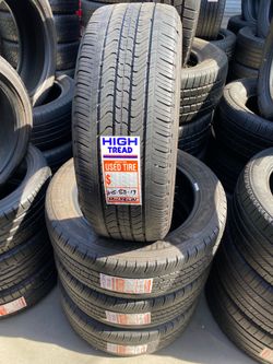 Michelin set used tires 215 55 17