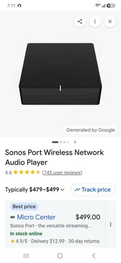 Sonos Port Wireless Network Audio Player