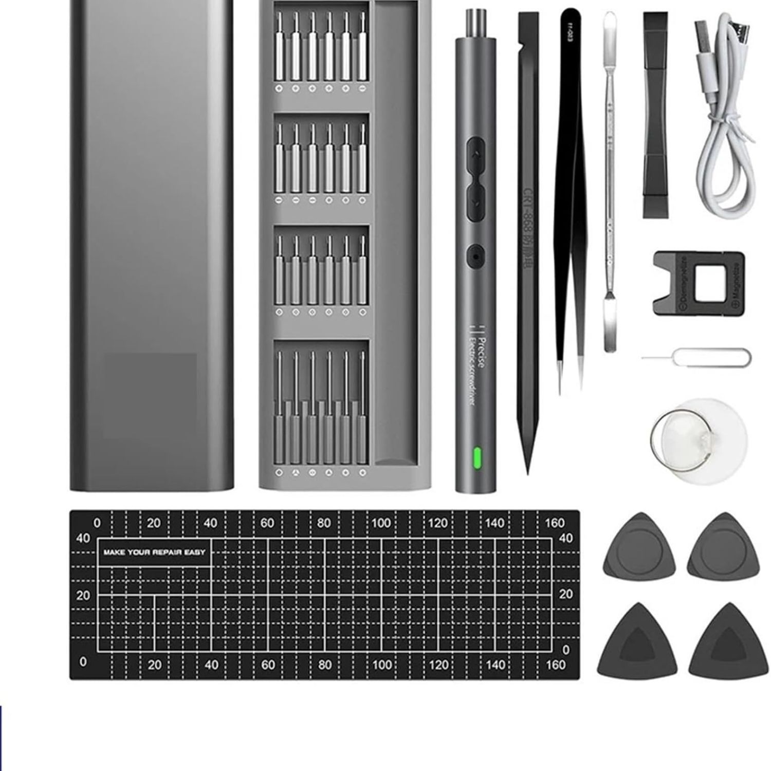 Screwdriver set 62 in 1 Electric Screwdriver Set Precision Handle Portable Power Tool Kit Wireless Cordless New Small Bit for Phone Watch Repair