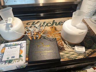 Essential Oil Diffusers Set with Pure Daily Care & Cliganic Essential Oils