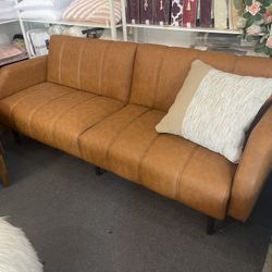 New vegan leather sofa bed delivery available