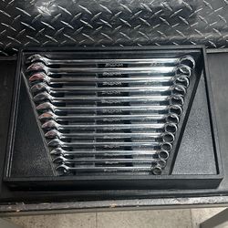 Snap On OEXM713 13pc 12pt Metric Flank Drive Combination Wrench Set