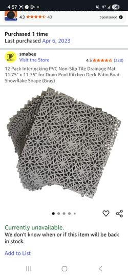 Interlocking PVC drainage mat
