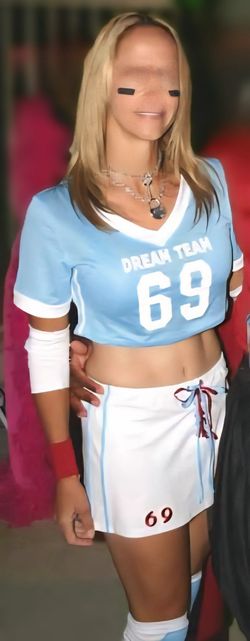 Holloween Costume sexy football player Large Womens Ladies Juniors Female