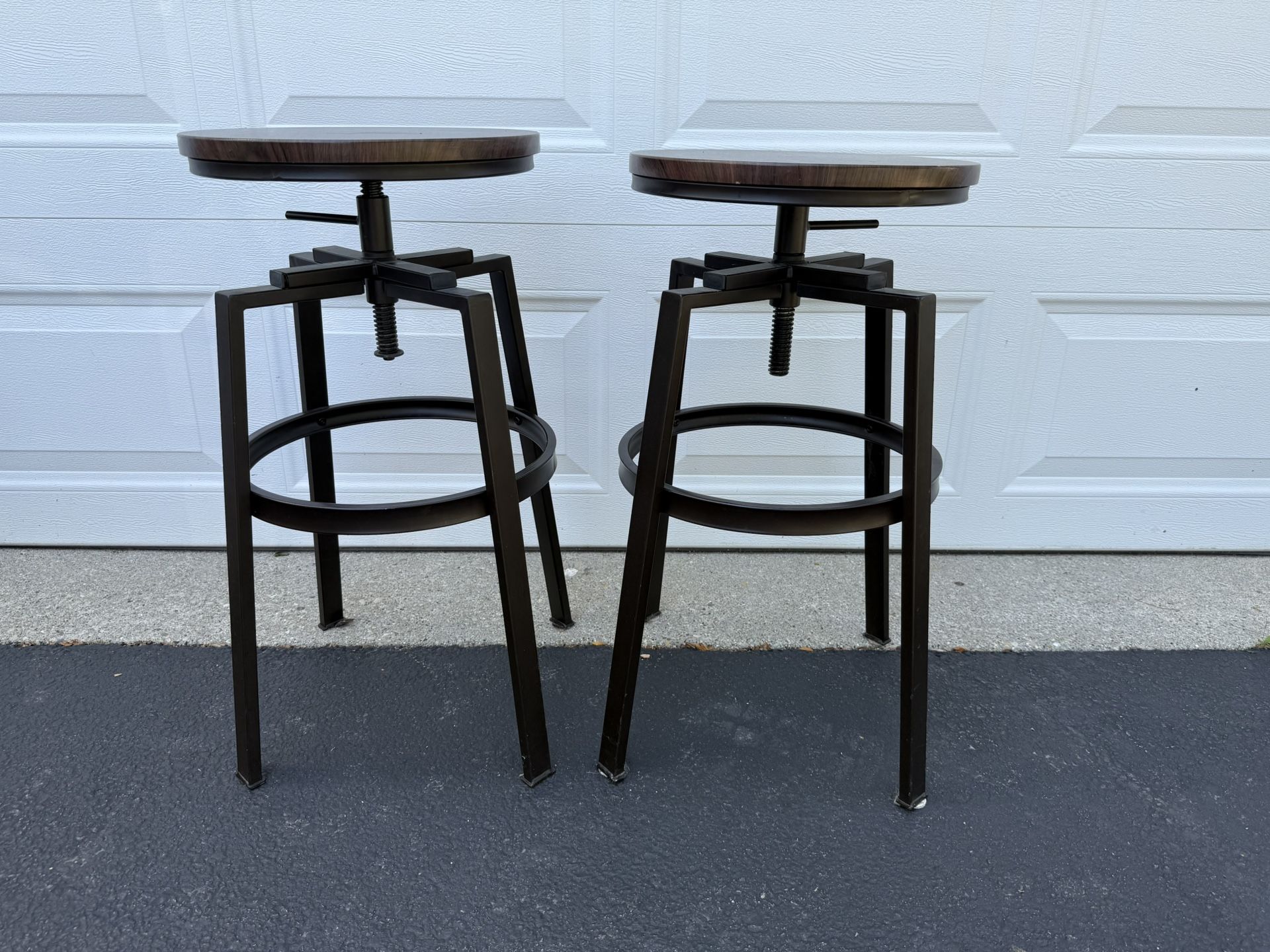 Adjustable Height Bar Stools -  26” to 29” h