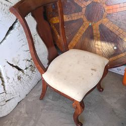 Wood dining room table and chairs