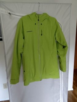 Mammut Women's Hooded Ski Jacket - Lime Green/Medium