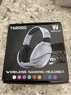 Wireless Gaming Headset With Mic For PS5 PS4 PC, 48Hrs, Wired For GameCube