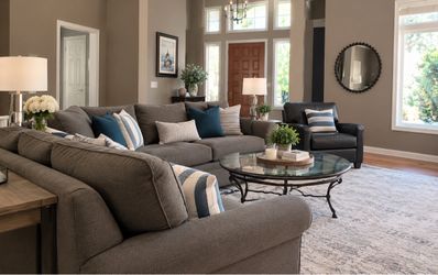 Gray Couch and Love Seat
