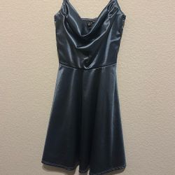 Size s Satin Blue Hoco Dress