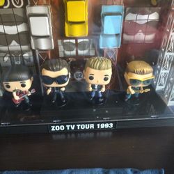 Funko Pops In A Hard Plastic Case 