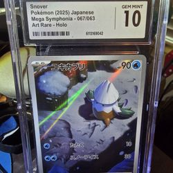 Snover Pokémon Mega Symphonia Japanese CGC 10