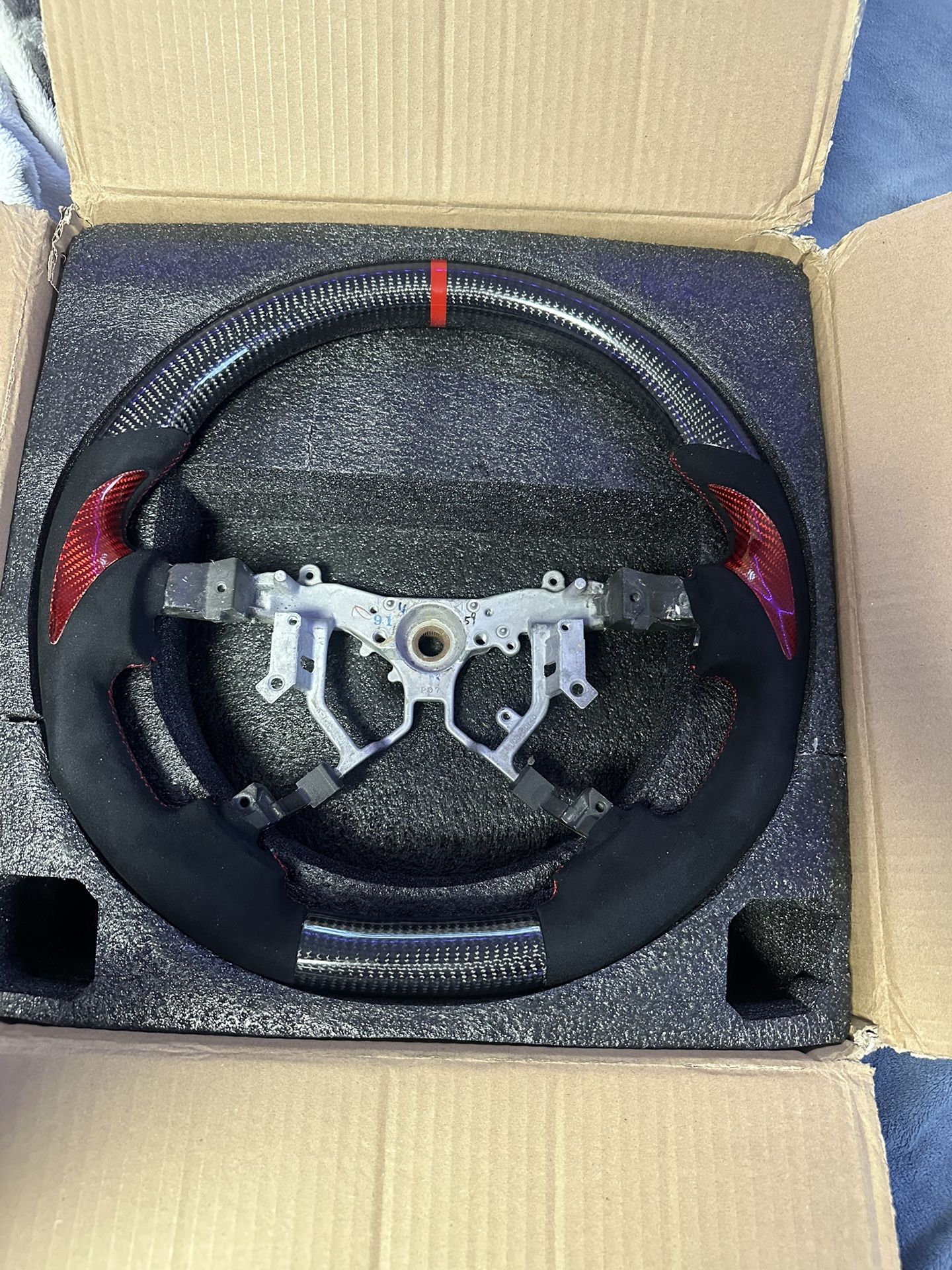 Carbon Fiber Alcantera Steering Wheel For Tundra (07-21)