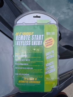 Remote Start with Keyless Entry Model 369D