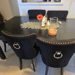 Black Dining Table 