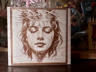 Custom Laser Engraved Wood Portrait | Personalized Photo Gift