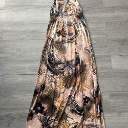 Women’s Dress/Beaded Halter Dress/ Size Small 