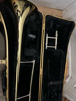 Brass Trombone with Hard Case