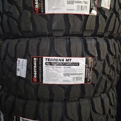 (4) 35x12.50r17 Roadtrack M/T Tires 35 12.5 17 Inch MT 10-ply LT E Rated 
