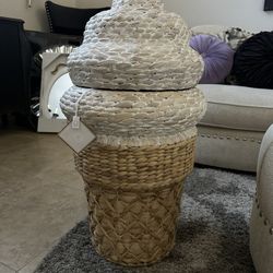 POTTERY BARN TEEN DORM CONE HAMPER ****NEW****