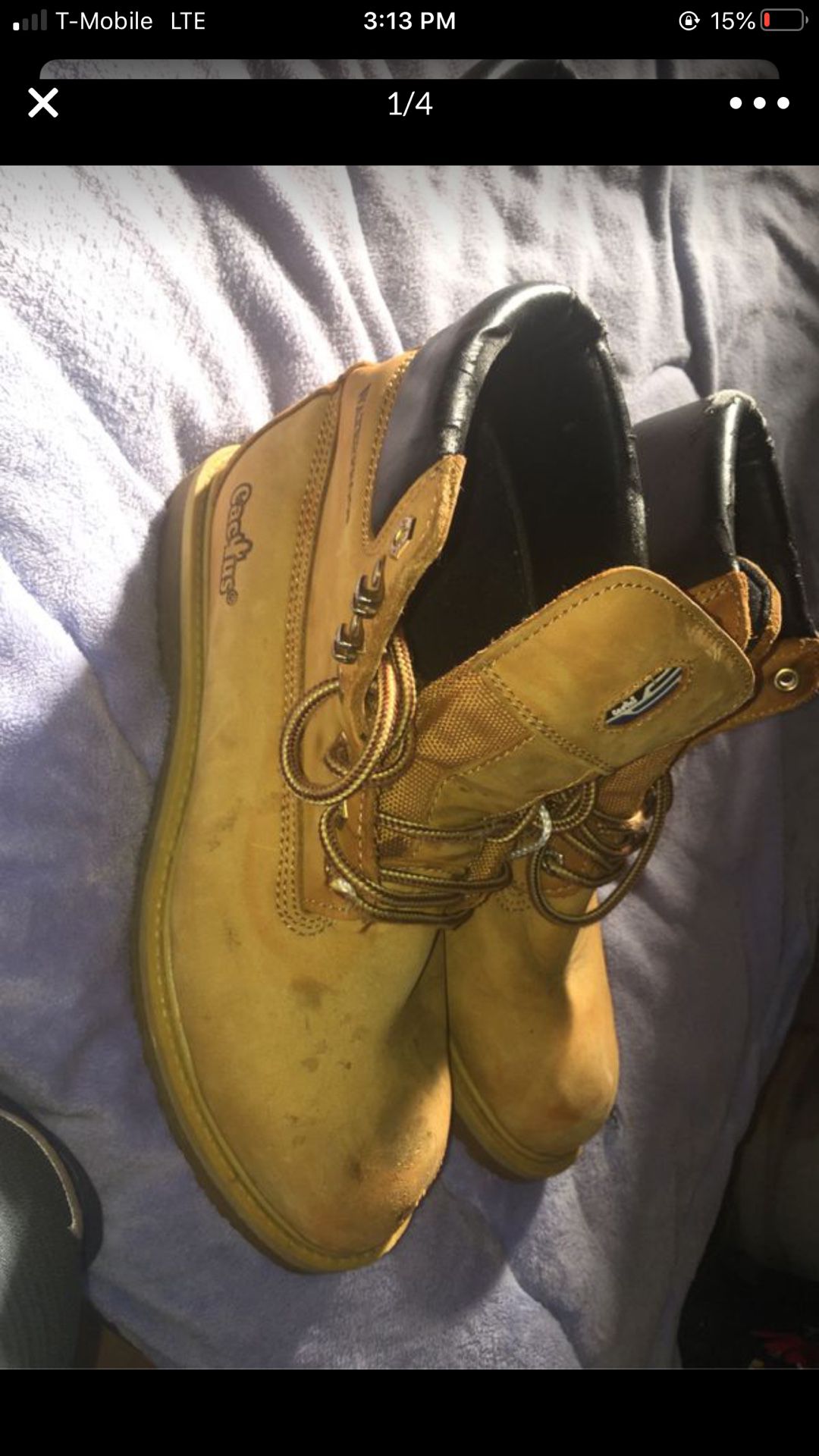 Cactus brown working boots size 8 in good condition