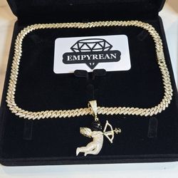 Cuban Chain And Pendant Sets