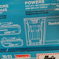 Makita 5.0ah Batteries And Fast Charger
