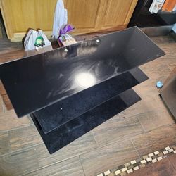 Glass TV Mount Table