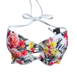 Women’s ABERCROMBIE & FITCH | Tropical Bikini Push-Up Strappy Top size 34A - used once