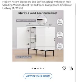 White sideboard cabinet