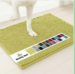 Muddy Mat 48” x 72” Super Absorbent Chenille Door Mat – Yellow