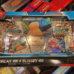 Snorlax Ex & Blissey Ex Special Collection Box 