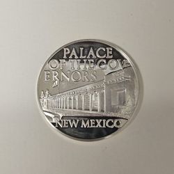 Santa Fe New Mexico 1972 Palace Of The Governors Sterling Silver Medal