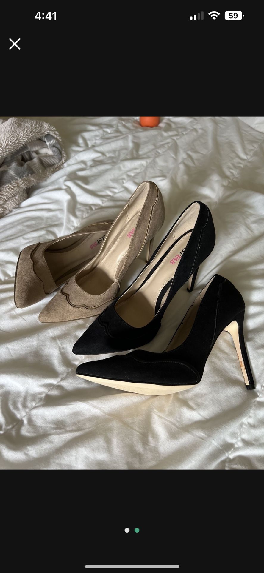 Suede Heels
