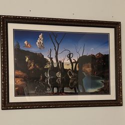 Dali -     1. STUNNING Dalí "Swans Reflecting Elephants" – Ornate Framed Art - $150 Obo