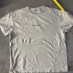 White and black cotton YoungLA tee size XL