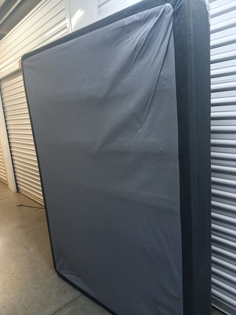 Two Full Size Mattresses And 2 Box With Bed Frame