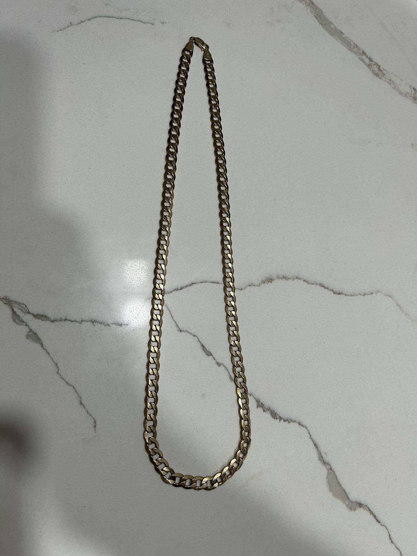 14k Gold 26 Inch 8mm Cuban Chain (semi-hollow)