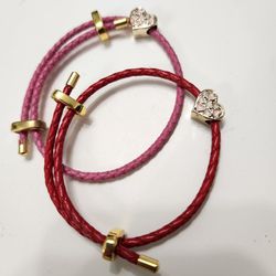 Bracelets - Leather Charm (Both) $15