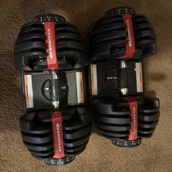 Bowflex SelectTech Adjustable Dumbbells (5–52.5 lb Pair) – $400 OBO