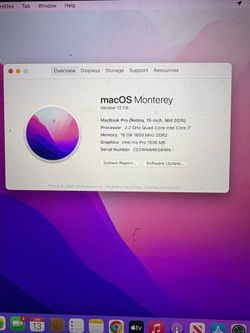 Macbook Pro 15’