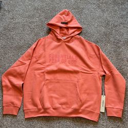 Essential Hoodie Coral Brand New 