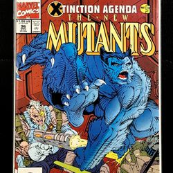 NEW MUTANTS #96 - THE BEAST APPEARANCE! CABLE, ROB LIEFELD ART-VF/NM