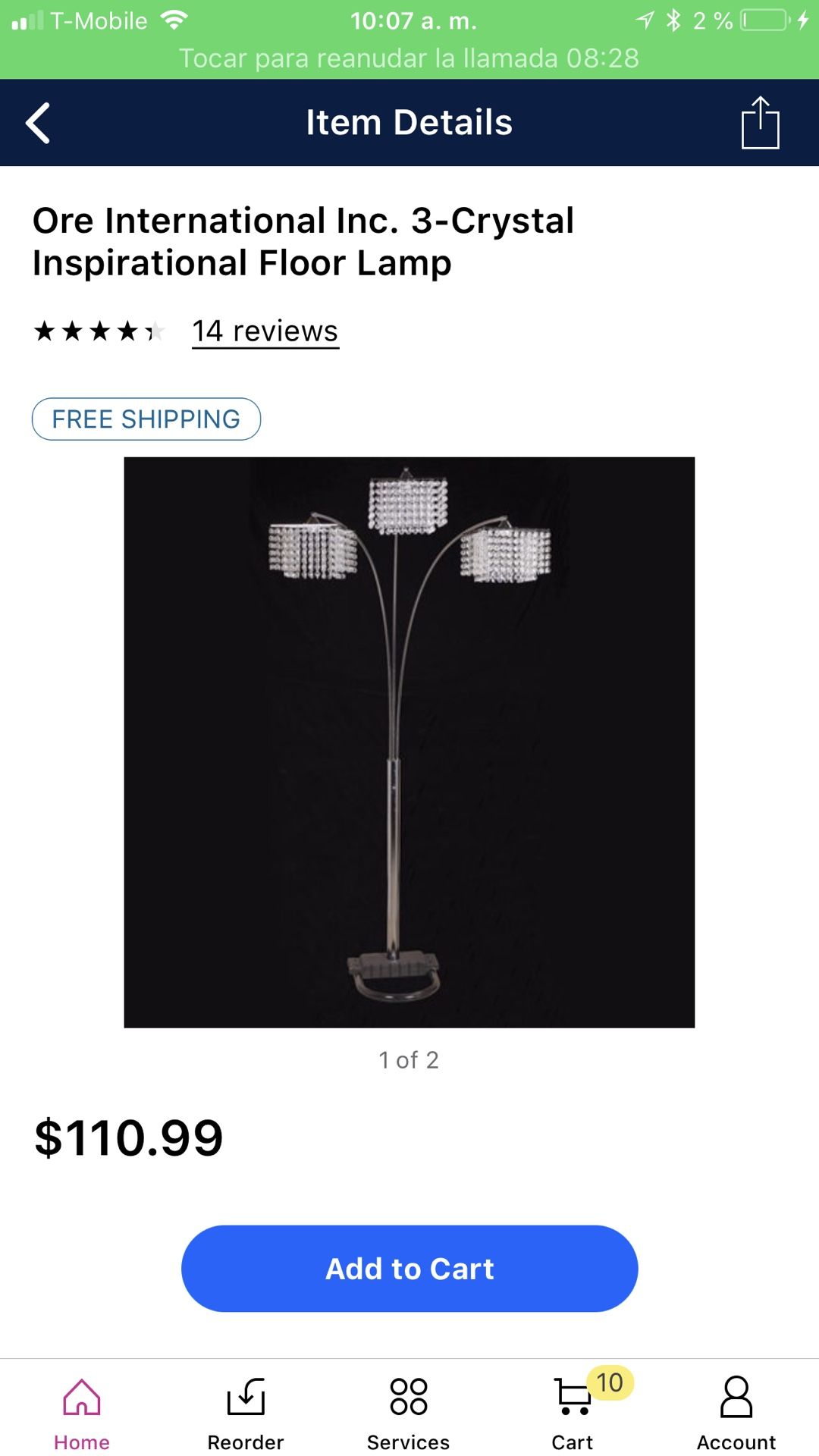 Floor Lamp silver