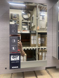 BRAND NEW! LuxuriousKOHLER Medicine Cabinet 15” X 26” Only $85/firm