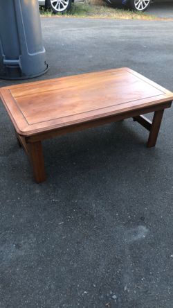 Folding coffee table motorhome USA solid wood