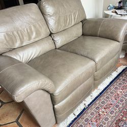 Leather Recliner Loveseat And Safe
