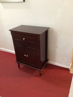 Bedside table dimensions height 31 inches width 21 inches depth 12 inches.