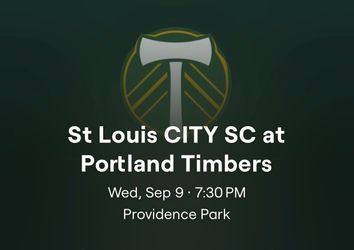 2  tickets to timbers game 9/9 7:30