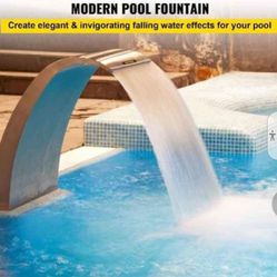 VEVOR Curved Waterfall Fountain Pool Water Feature NEW Retails >$120